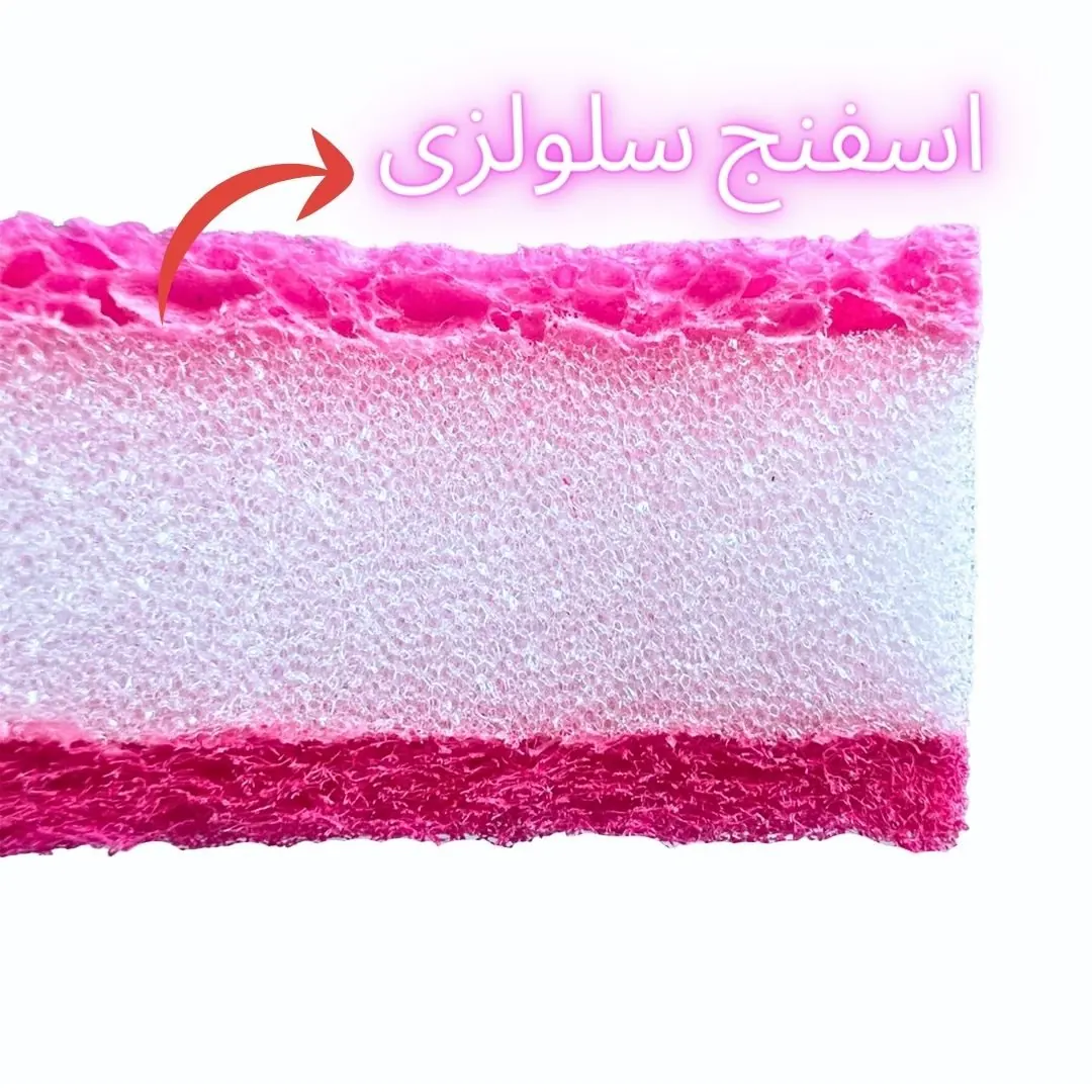 اسفنج ظرفشویی پروف مدل چند کاره مجموعه 2 عددی