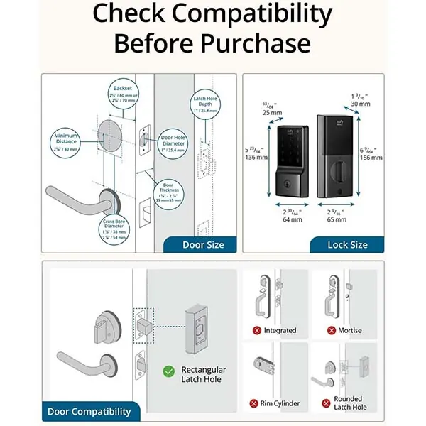 درب باز کن هوشمند یوفی مدل Smart Lock C234