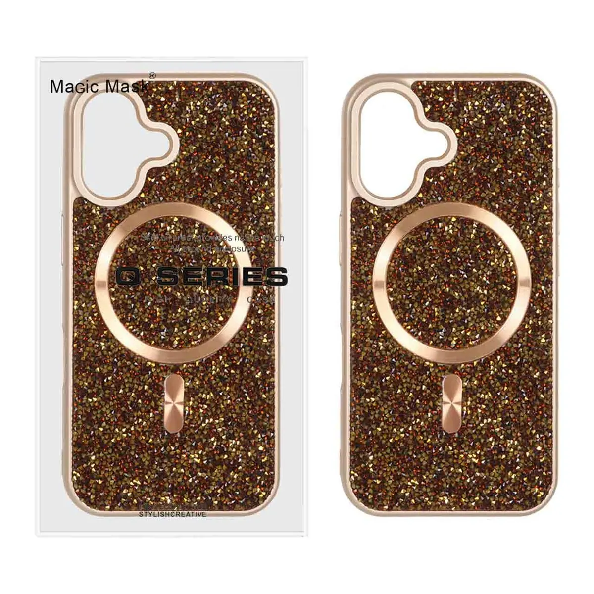 کاور مجیک ماسک مدل دیاموند مگ سیف مناسب برای گوشی موبایل اپل Iphone 16