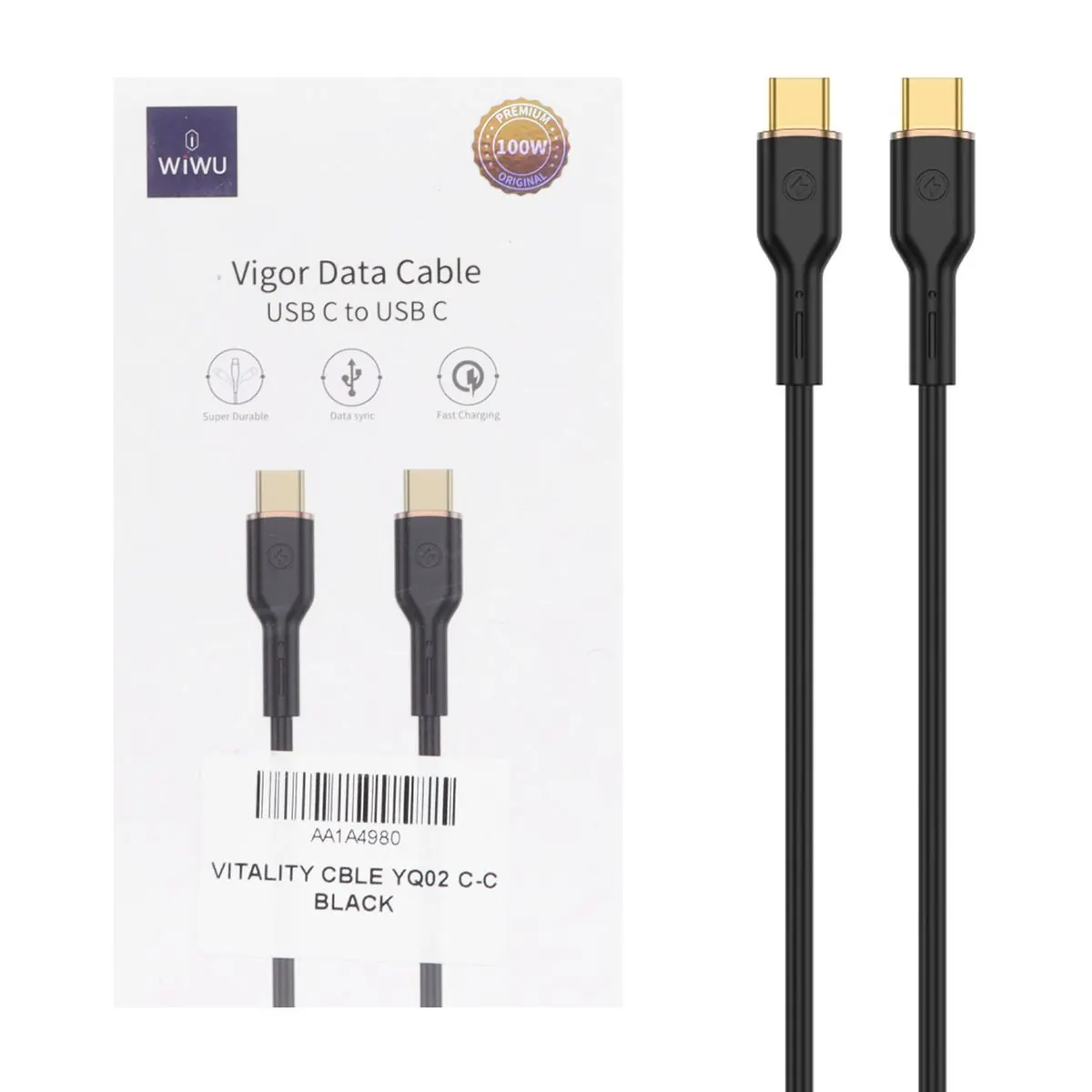 کابل تبدیل USB-C ویوو مدل YQ02-100W طول 1.2 متر