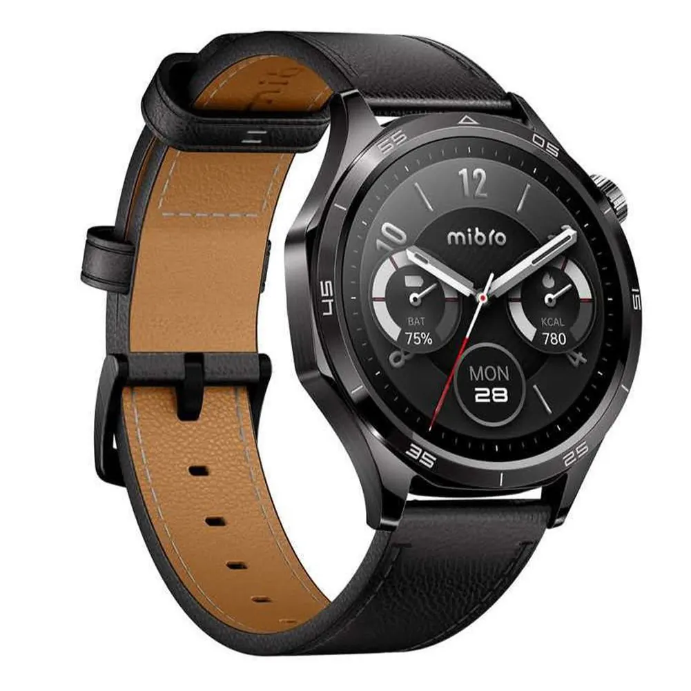 ساعت هوشمند 47 میلیمتری میبرو مدل Watch GT XPAW026 با بند چرمی