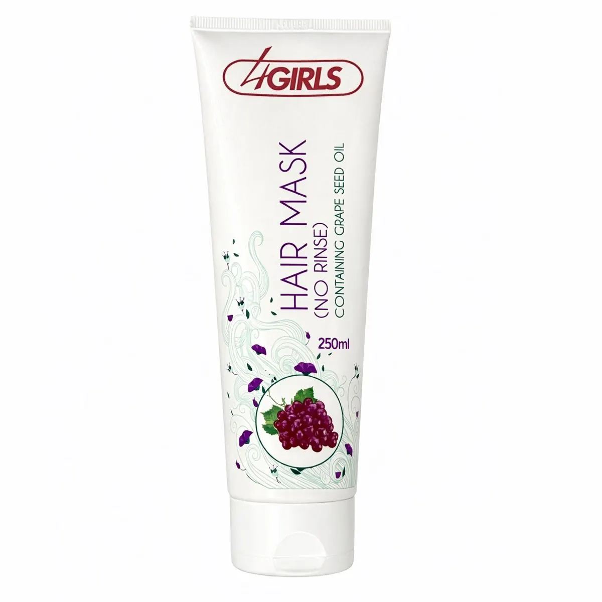 ماسک مو ترمیم کننده و آبرسان 4گرلز مدل No Rinse مناسب برای موی خشک، آسیب دیده حجم 250 میلی لیتر