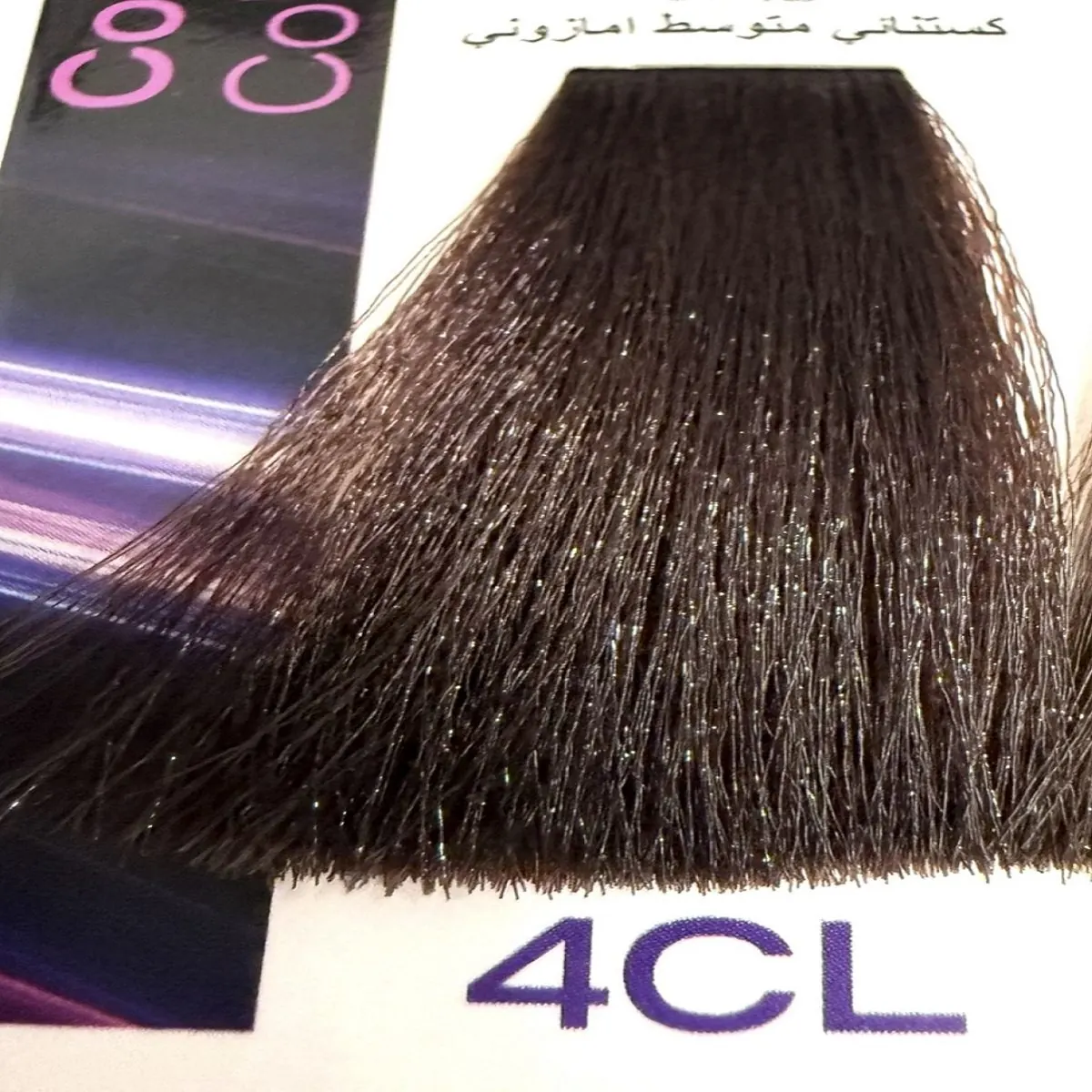 رنگ مو گلازت شماره 4CL حجم 100 میلیلیتر رنگ قهوهای مسی
