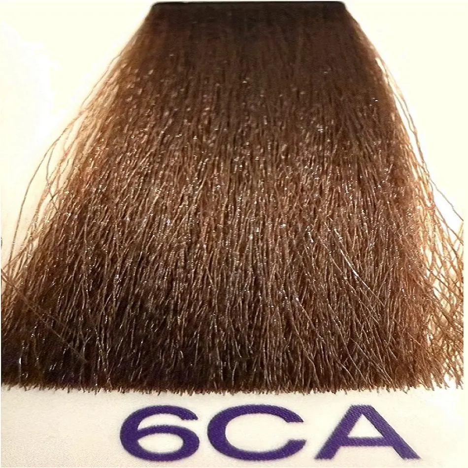 رنگ مو گلازت شماره 6CA حجم 100 میلیلیتر رنگ دودی، خاکستری