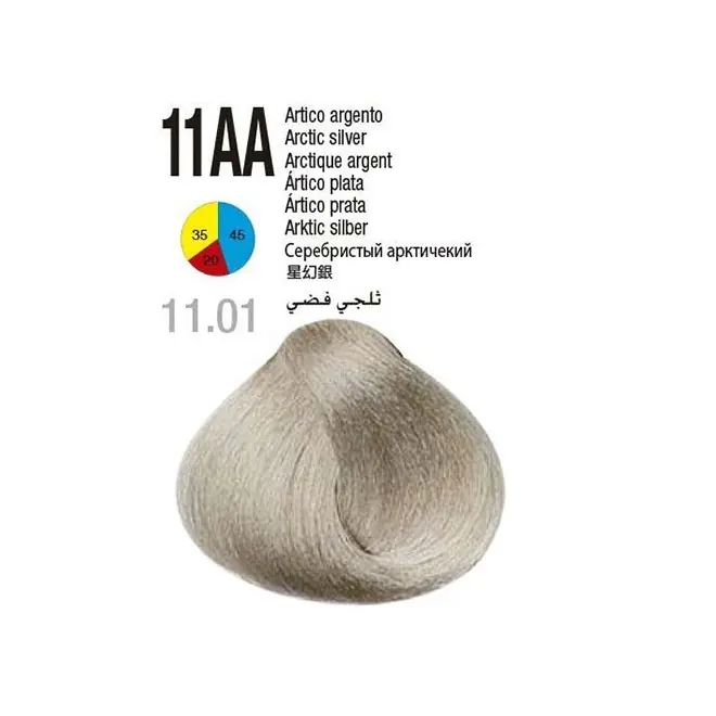 رنگ مو گلازت شماره 11AA حجم 100 میلیلیتر رنگ بلوند خاکستری یخی خیلی روشن