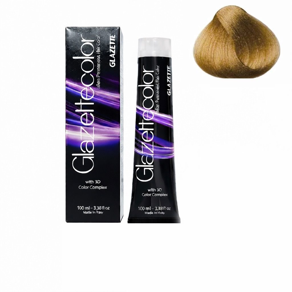 رنگ مو گلازت شماره 9CL حجم 100 میلیلیتر رنگ بلوند خیلی روشن دودی، طلایی