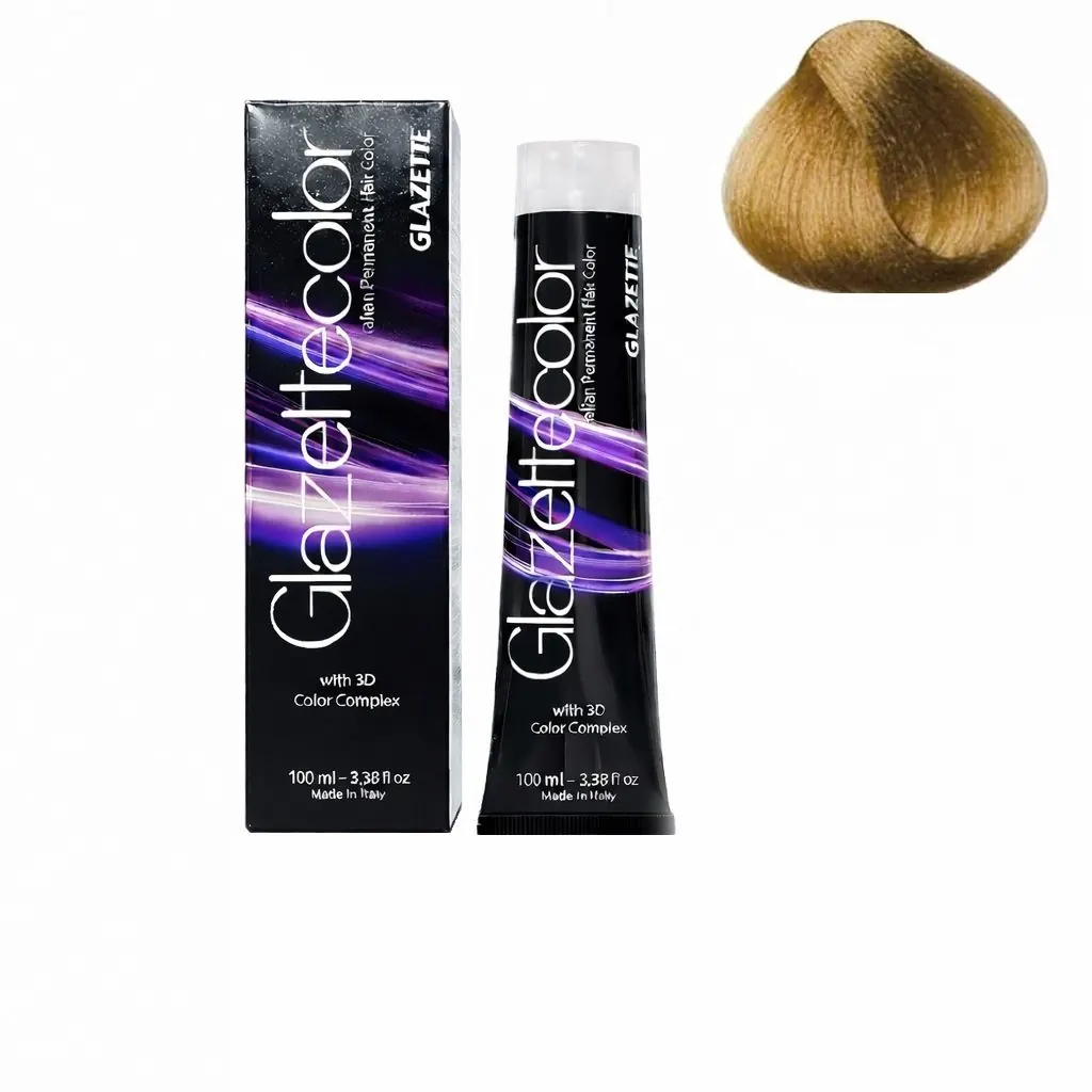 رنگ مو گلازت شماره 9CL حجم 100 میلیلیتر رنگ بلوند خیلی روشن دودی، طلایی