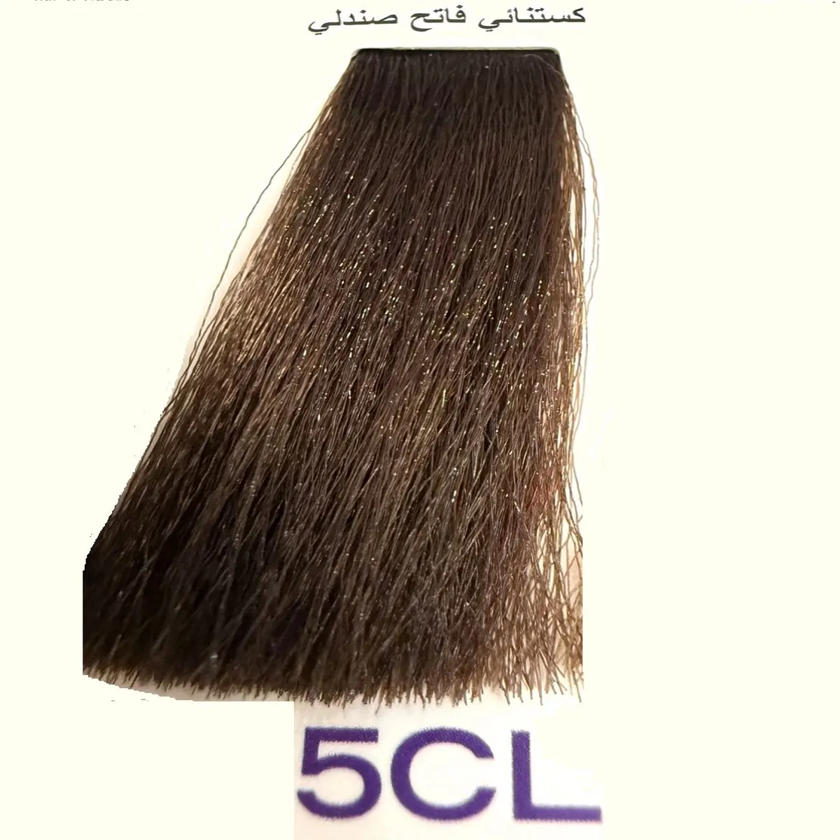 رنگ مو گلازت شماره 5CL حجم 100 میلیلیتر رنگ قهوهای روشن دودی-طلایی گرم