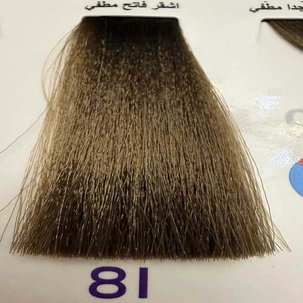 رنگ مو گلازت شماره 8I حجم 100 میلیلیتر رنگ بلوند روشن عسلی طلایی گرم