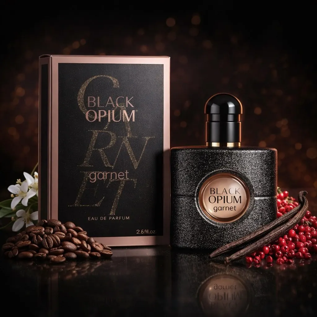 ادوپرفیوم زنانه گارنت مدل BLACK OPIUM با رایحه گرم حجم 25 میلیلیتر