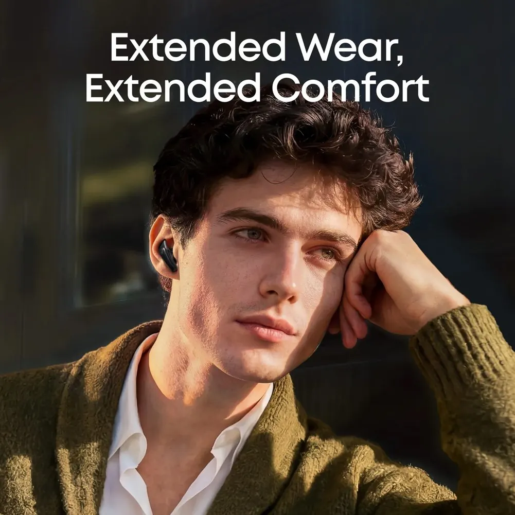 هدفون بلوتوثی توگوشی انکر مدل Soundcore Liberty Buds، مجهز به Adaptive ANC 3.0، پشتیبانی از Hi-Res Audio و کدک LDAC، عمر باتری 7 ساعت و محفظه شارژ 30 ساعته، 4 میکروفون هوش مصنوعی، بلوتوث 6.1 و مقاومت در برابر رطوبت و عرق