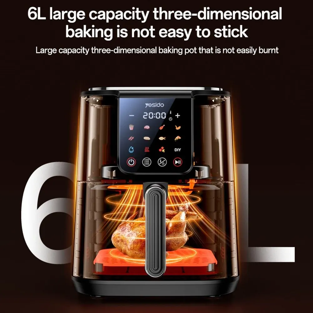 هواپز 6 لیتر یسیدو مدل Touch Air Fryer EC35