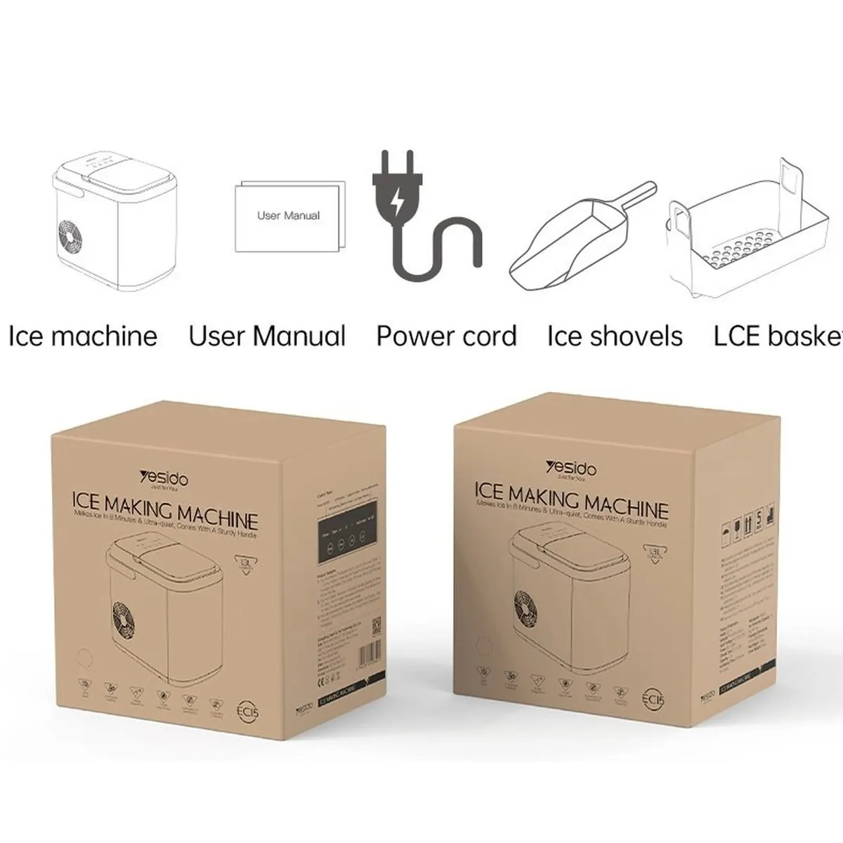 یخ ساز یسیدو مدل EC15 Ice Making Machine