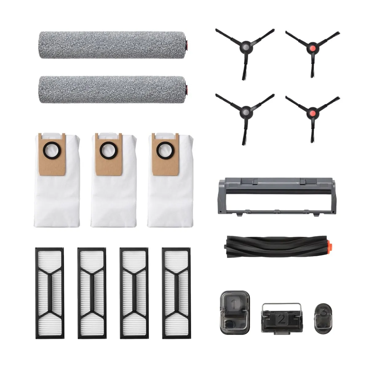 ست لوازم جانبی جاروبرقی رباتیک مدل Replacement Accessory Kit مناسب برای جاروبرقی رباتیک یوفی S1/S1 Pro بسته 18 عددی