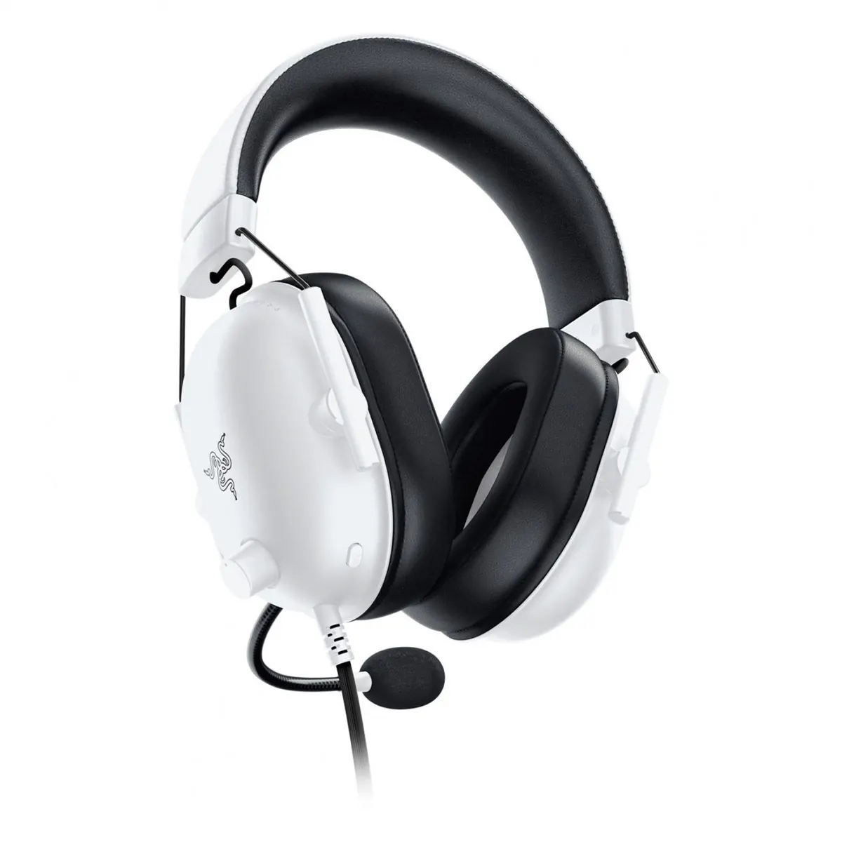 هدست گیمینگ بلوتوثی ریزر مدل BlackShark V2 X با نویز کنسلینگ بدنه، نویز کنسلینگ میکروفون (ENC)، اتصال از طریق جک 3.5 میلیمتری، دارای صدای فراگیر 7.1 کاناله، دارای تکنولوژی صدای 360 درجه